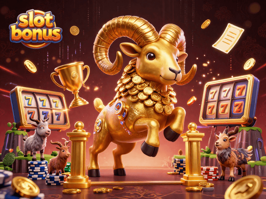 Experience winning with slot bonuses in this energetic casino illustration art.