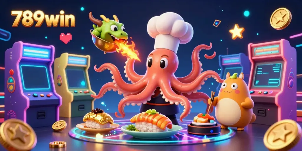 Engage in thrilling entertainment with colorful 789win games featuring dynamic characters in a vibrant casino setting.