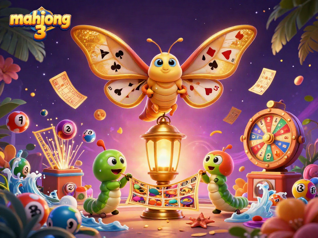 Play the exciting mahjong 3 game amidst vibrant casino elements and dynamic visuals.