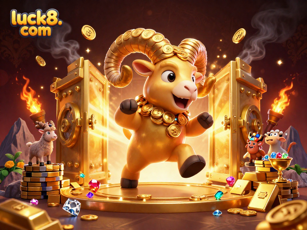 Experience thrilling gameplay at luck8. com with a dynamic casino scene featuring captivating characters and gold!